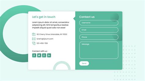 Awesome Contact Form Using HTML CSS And JavaScript
