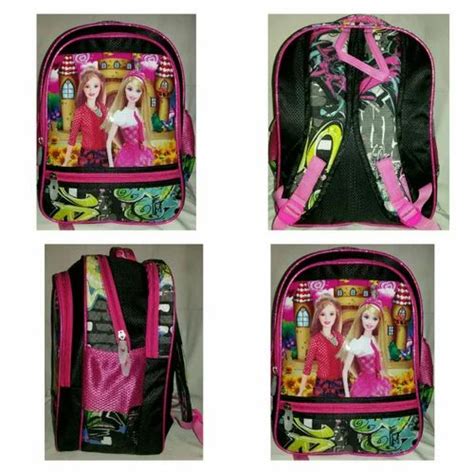 Printed Polyester Barbie School Bags At Rs 400pieces In Surat Id