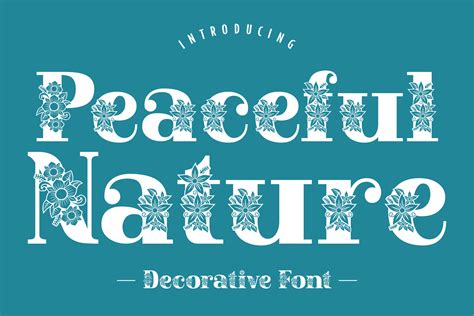 Peaceful Nature Font By Creative Fabrica Fonts · Creative Fabrica