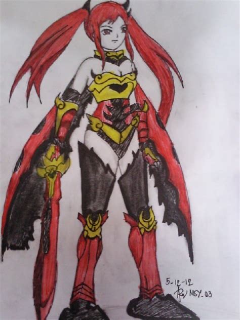 Erza Scarlet In Fire Emperor Armor By Aeliseyer On Deviantart