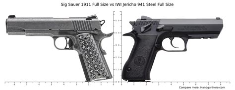 Sig Sauer 1911 Full Size Vs Iwi Jericho 941 Steel Full Size Size