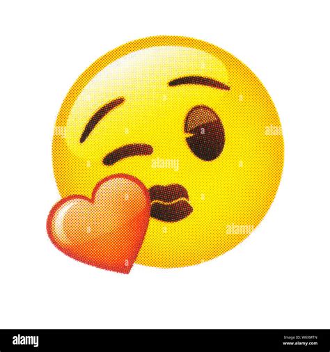 Blowing Kiss Emoji High Resolution Stock Photography And Images Alamy