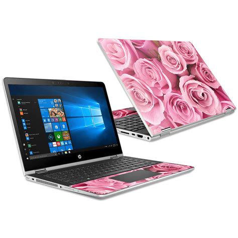 Skin For Hp Pavilion X360 156 2018 Pink Roses Mightyskins