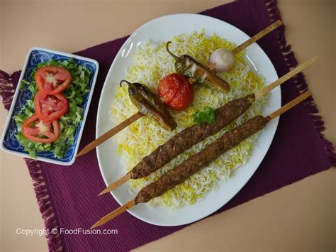 Persian Kabab With Rice Food Fusion