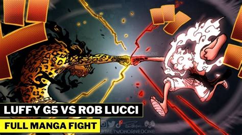 Luffy Gear Vs Rob Lucci Awakened Form One Piece Manga Tagalog Youtube
