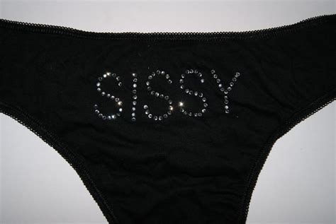 Sissy Fetish Slut Cuckold Gay Bi Submissive Diamante Thong Panties Underwear Ebay