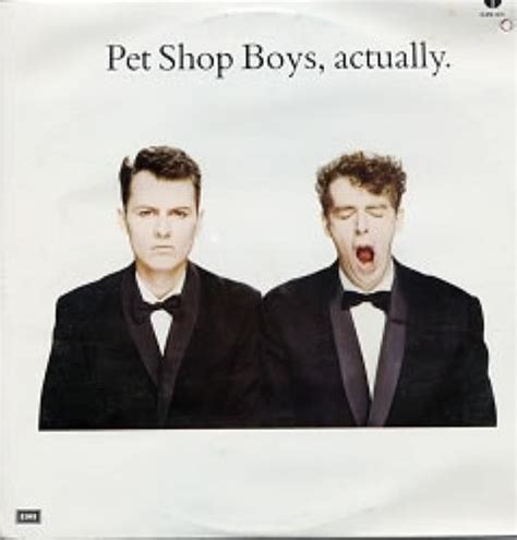 The title of the album was meant to be, typically, another witticism by the band. Pet Shop Boys Actually Mexican vinyl LP album (LP record ...