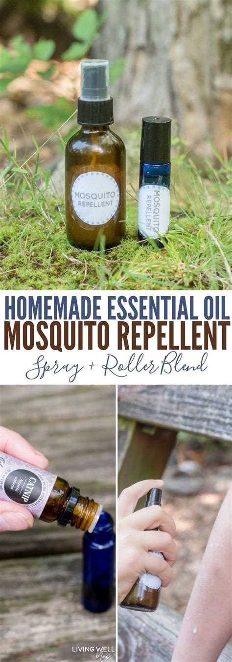 Homemade Essential Oil Mosquito Repellent Spray Roller Blend Mosquito Repellent Homemade