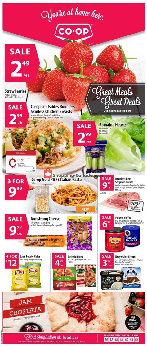Food and product recalls and safety alerts. Co-op Canada, flyer - (Food - Great Deals - West): July 23 ...