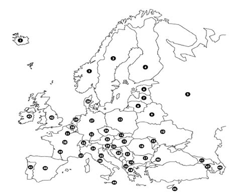 Blank Map Europe Test