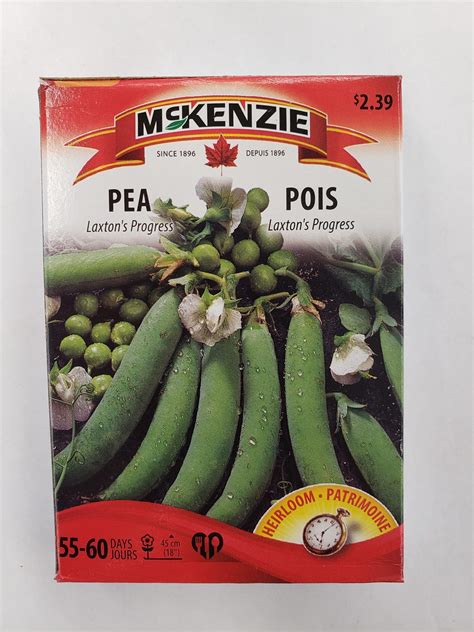 Mckenzie Seed Pea Laxtons Progress Winnipeg Greenhouses And Garden