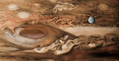 Digital Art Space Universe Planet Brown Jupiter Moon