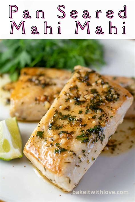 Pan Seared Mahi Mahi Finished With Tasty Cilantro Lime Sauce