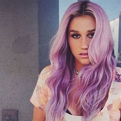Celebrity Hair News Keshas New Hair Color Is Purple Glamour