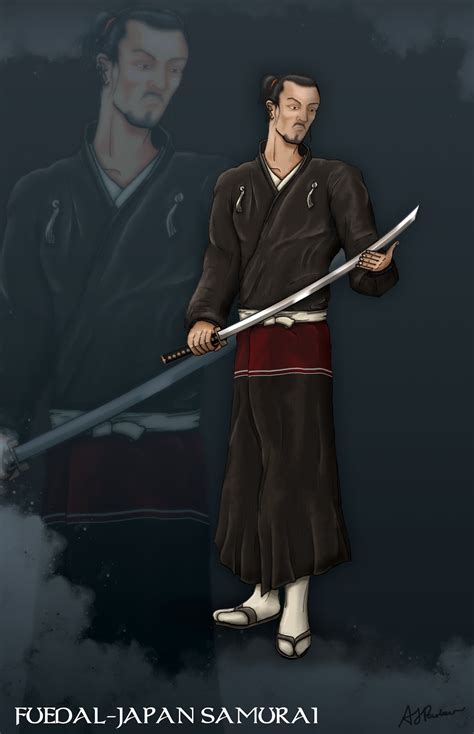 Alex Parker Digital Art 2 Feudal Japan Samurai Swordsman 1500ad