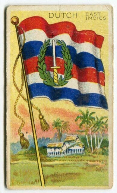 1911 t59 flags of all nations dutch east indies recruit black ebay
