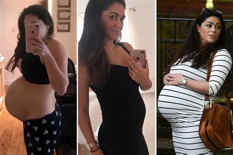 Pregnant Casey Batchelor Poses In Crop Top As She Shares Before And