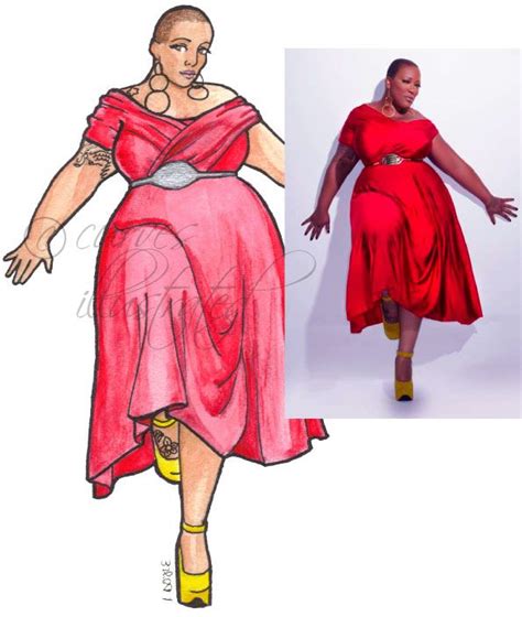 the t of commissioned plus size art with curves illustrated custom fashion illustration