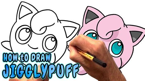 How To Draw Jigglypuff From Pokemon Go Narrated Youtube