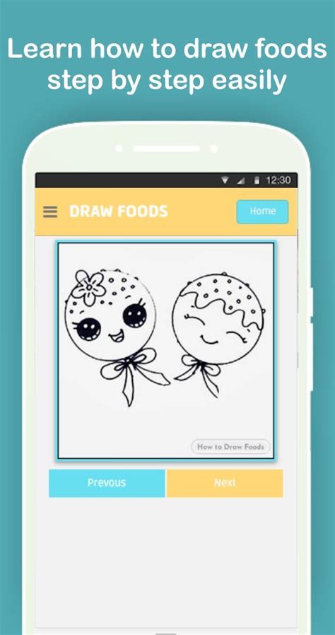 Android용 How To Draw Cute Foods Easy Step By Step Apk 다운로드