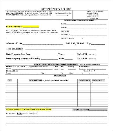 I recently registered a police complaint regarding a lost/stolen iphone. 10+ Police Report Templates | Word, Excel & PDF Templates