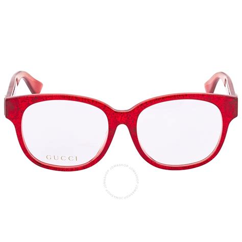Gucci Red Glitter Ladies Eyeglasses Gg0040oa004 Gucci Sunglasses Jomashop