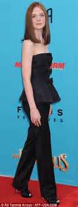 Elle Fanning Debuts New Brunette Locks At Los Angeles Premiere For New Film The Boxtrolls