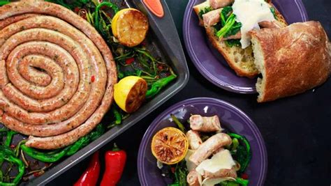 Chicken Sausage With Roasted Rapini Recipe Rachael Ray Show
