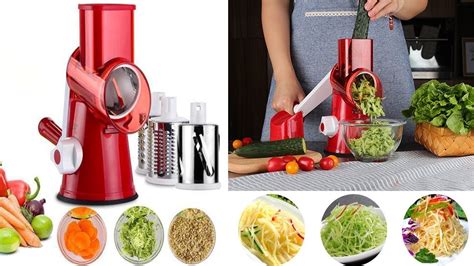 Does It Work Rotating Vegetable Slicergrater With 3 Attachments Youtube