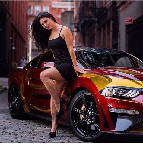 pin by cars cycles and cool 🏁 on cool cars hot woman mustang girl car girls woman in car