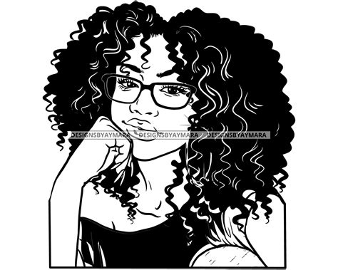 Latina Pretty Woman Svg Curly Hair Nubian Sexy Black Magic Etsy