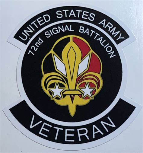 Us Army 72nd Signal Battalion Veteran Sticker Decal Patch Co