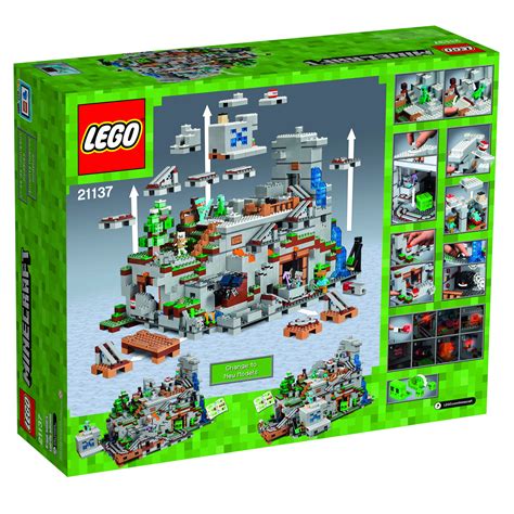 Largest Ever Lego Minecraft Set Announced 21137 The Mountain Cave