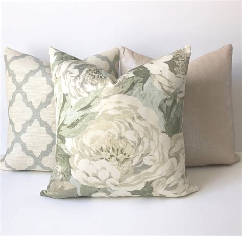 Sage green decorating ideas domino living room color schemes contemporary design decor. Sage green and aqua antique floral decorative pillow cover ...