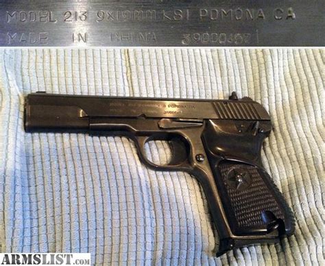Armslist For Sale Norinco Model 213 9mm Semi Pistol Chinese