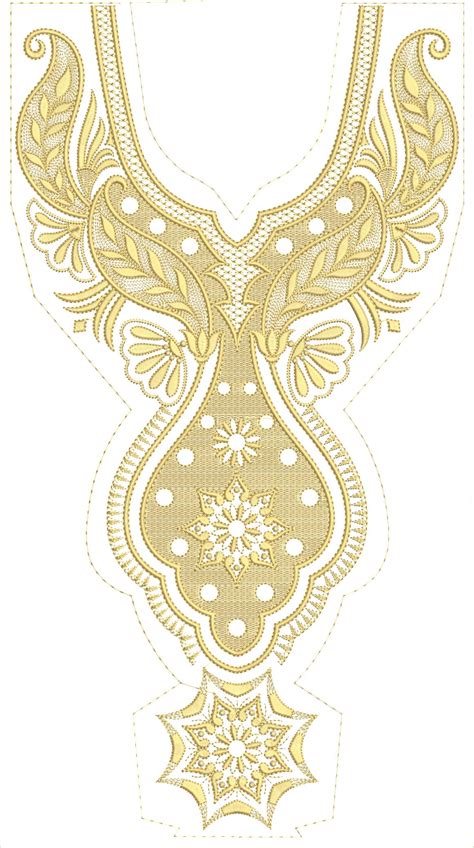 Free Arabic Embroidery Neck