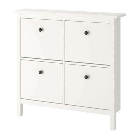 Hemnes Shoe Cabinet With 2 Compartments White Ikea