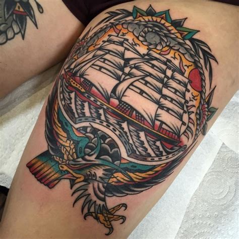 Traditional Ship Tattoos Cloak And Dagger Tattoo London