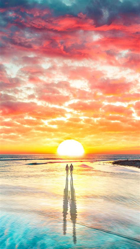 Sunset Beach Iphone Wallpapers