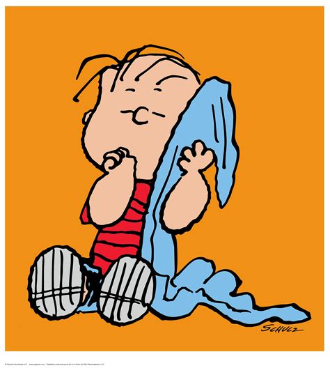 Charles M Schulz Linus Orange Handnummeriert I Peanuts I Sowa