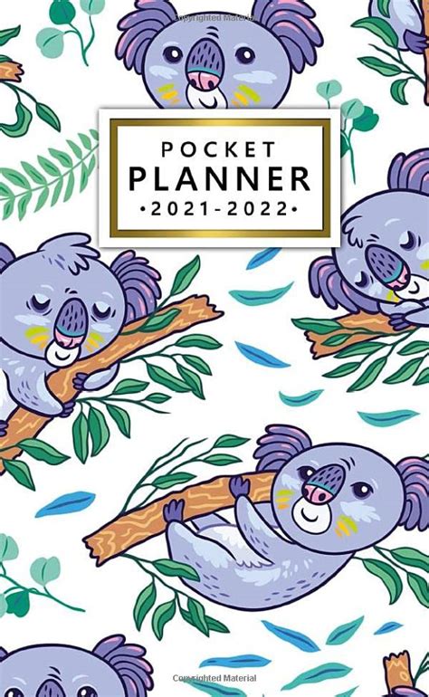 2021 2022 Pocket Planner 24 Month Pocket Size Organizer Two Year Monthly Calendar Agenda
