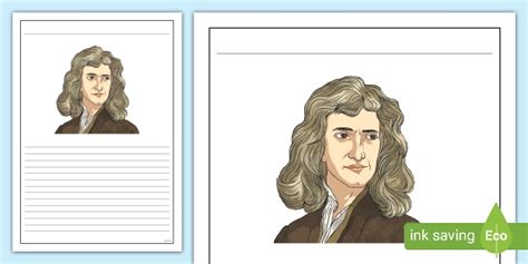 Isaac Newton Writing Frames