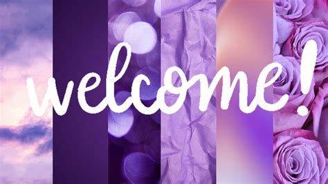 3 Different Shades Of Purple Welcome Computer Screensavers Etsy