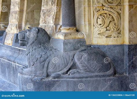 Lion Sculpture In The Assyrian Egyptian Style Stock Photo Image Of