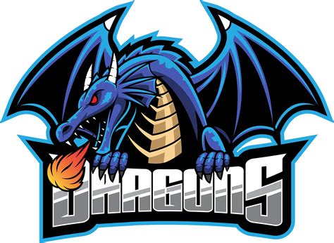 Dragons Mascot Logo Esport Template Ai Eps Game Logo Design The Best