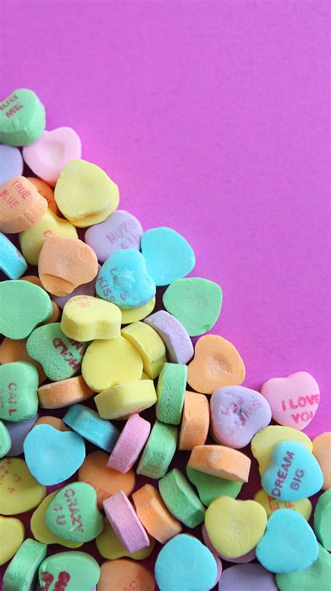 Candy Hearts Wallpapers Top Free Candy Hearts Backgrounds Wallpaperaccess