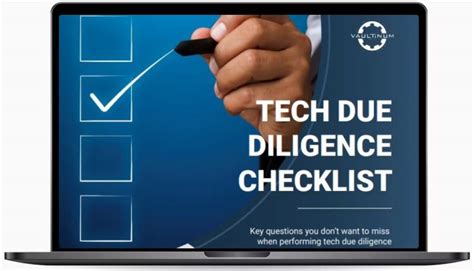 The Due Diligence Checklist For Cybersecurity Techicy
