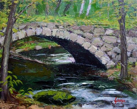 Stone Arch Bridge 1 Goode Gallery Oil Paintings By Artist Roger