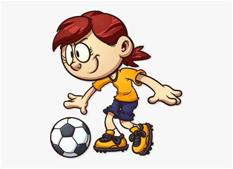 Kids Playing Soccer Clipart
