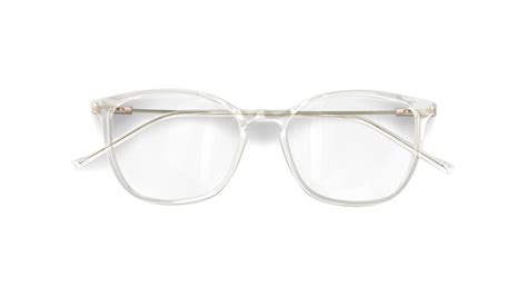 Specsavers Womens Glasses Tech Specs 29 Clear Rectangular Plastic Bio Based Acetate Frame £